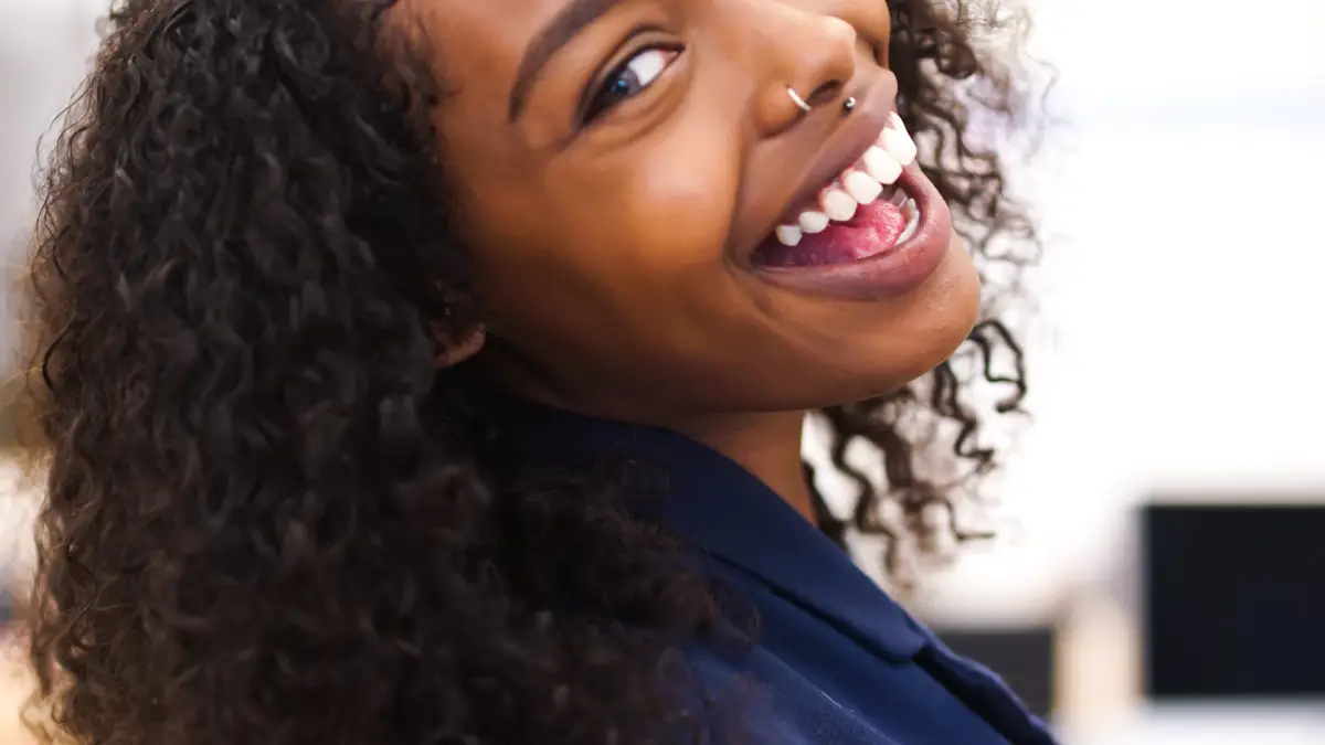 Young woman with a bright, healthy smile